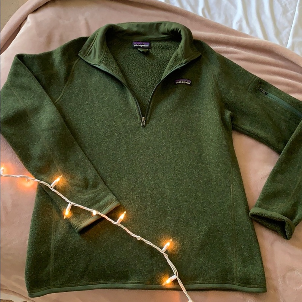 Green Patagonia Quarter ZIP